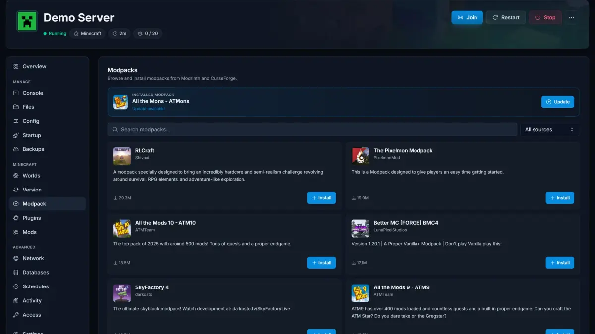 Mods och modpacks utan krånglet