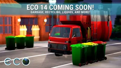 Eco Update 14 Preview: Avfall och Återvinning på Playtest (Juli 2026)